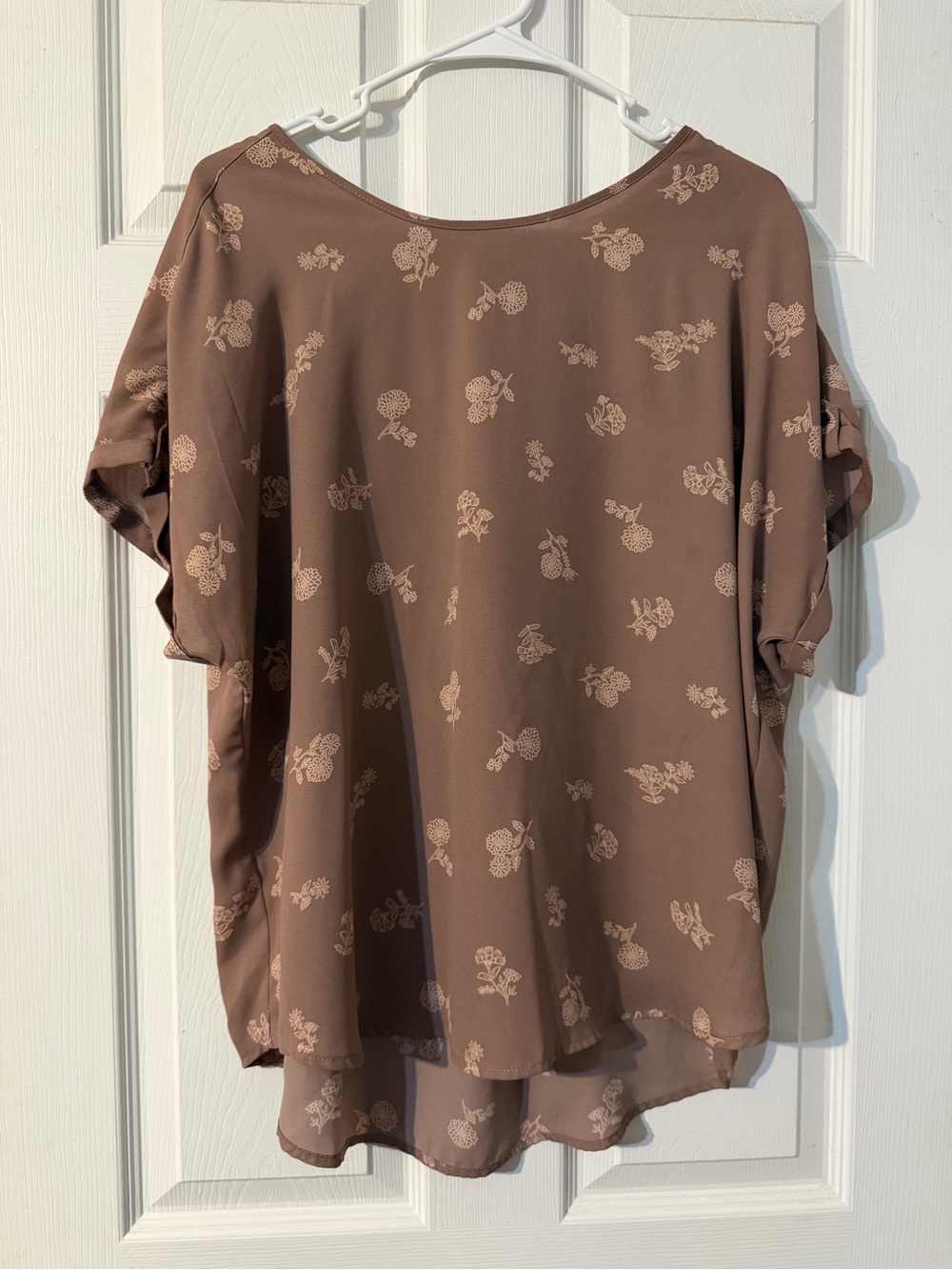 Women’s Maurice’s Mauve Short-Sleeve Blouse Size XL
